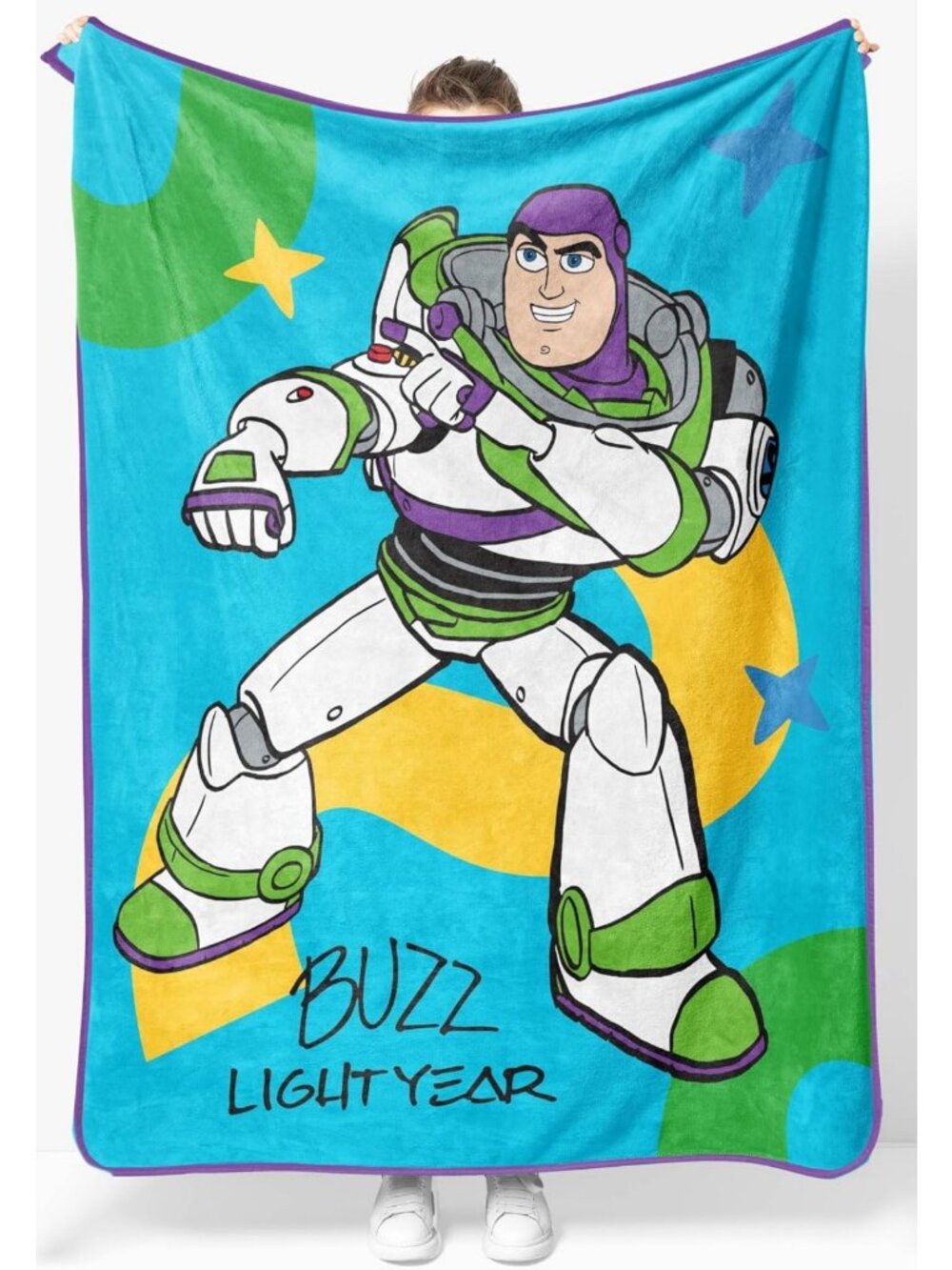 Cozy Cartoon Fleece Throw Blanket 46" x 60" for Kids' Bedroom & Couch Décor